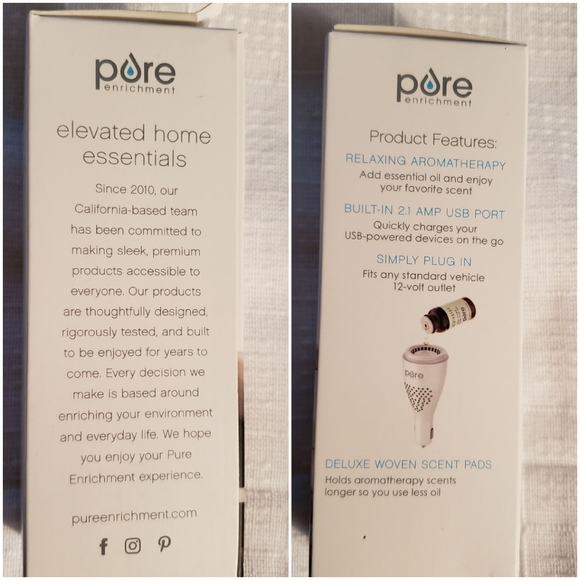 NIB PURE ENRICHMENT car oil diffuser - Picture 2 of 4